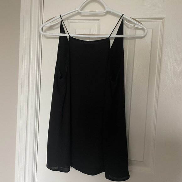 NWOT MATTISON BLACK SILK TANK - Picture 5 of 5